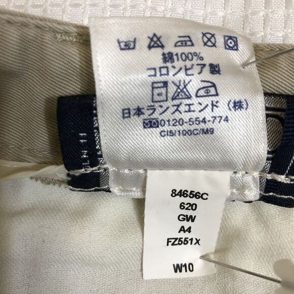 Lands End Womens 10 Mid Rise Straight Leg Khaki Pants - Picture 11 of 16